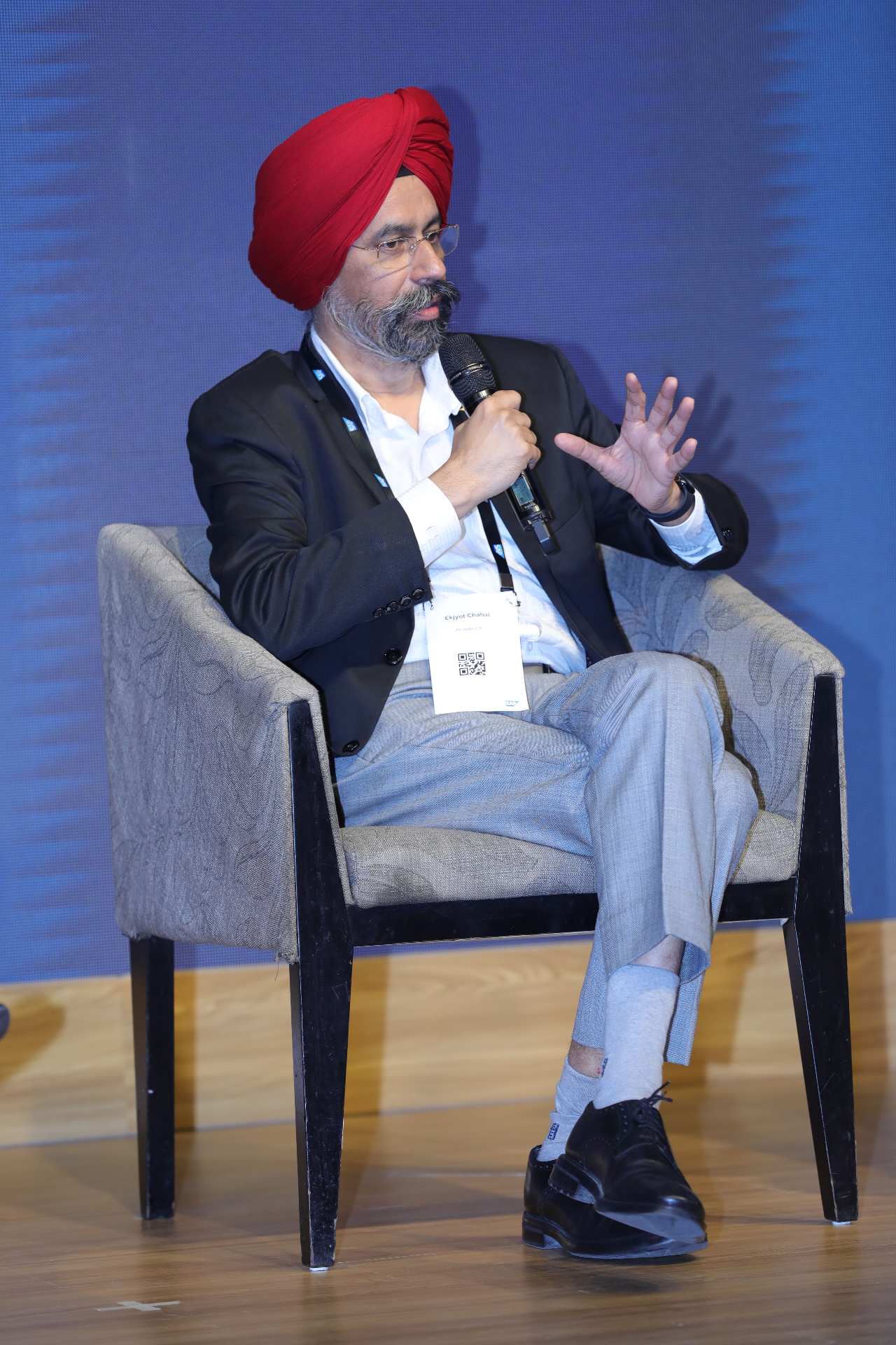 Ekjyot Chahal contributing to a panel discussion